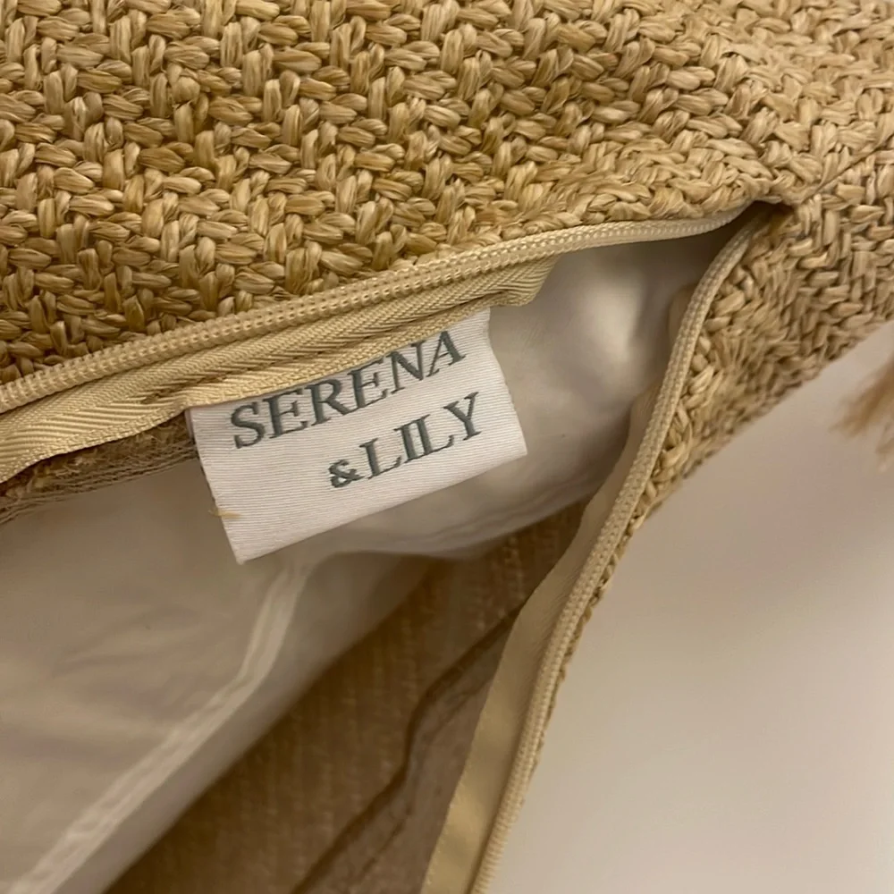Serena & Lily Santa Cruz Pillow 24"W x 6"D x 24"H in Beige - Picture 1 of 3
